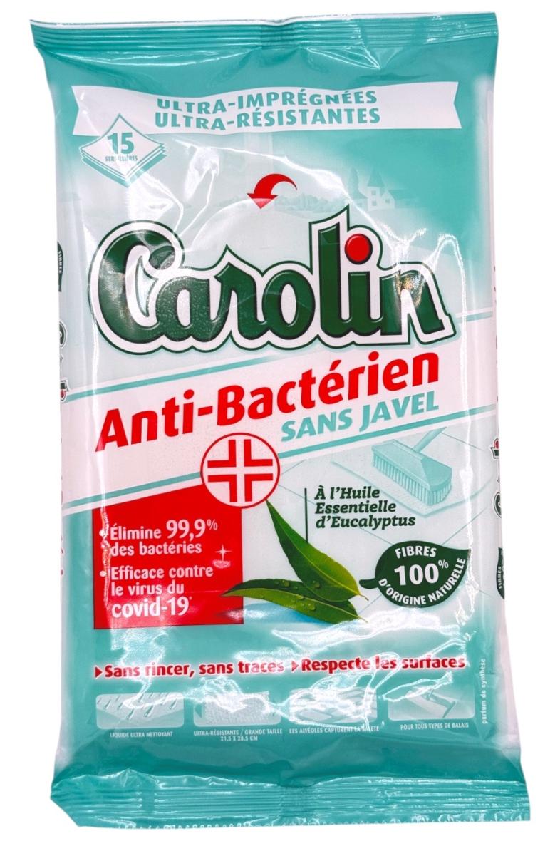 CAROLIN LINGETTE ANTI BACTÉRIEN X15