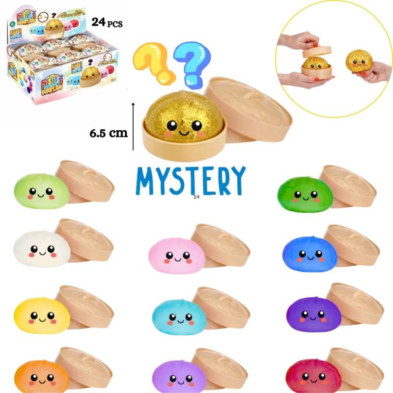 ARRIVAGE EN COURS SQUISHY ANTISTRESS DUMPLING SURPRISE 8CM 12 COULEURS ASSORTIES