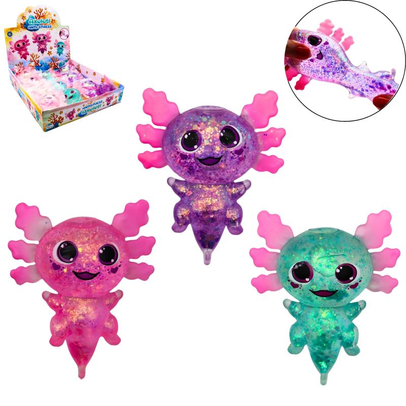 ARRIVAGE EN COURS SQUISHY ANTISTRESS AXOLOTL GEL 10CM