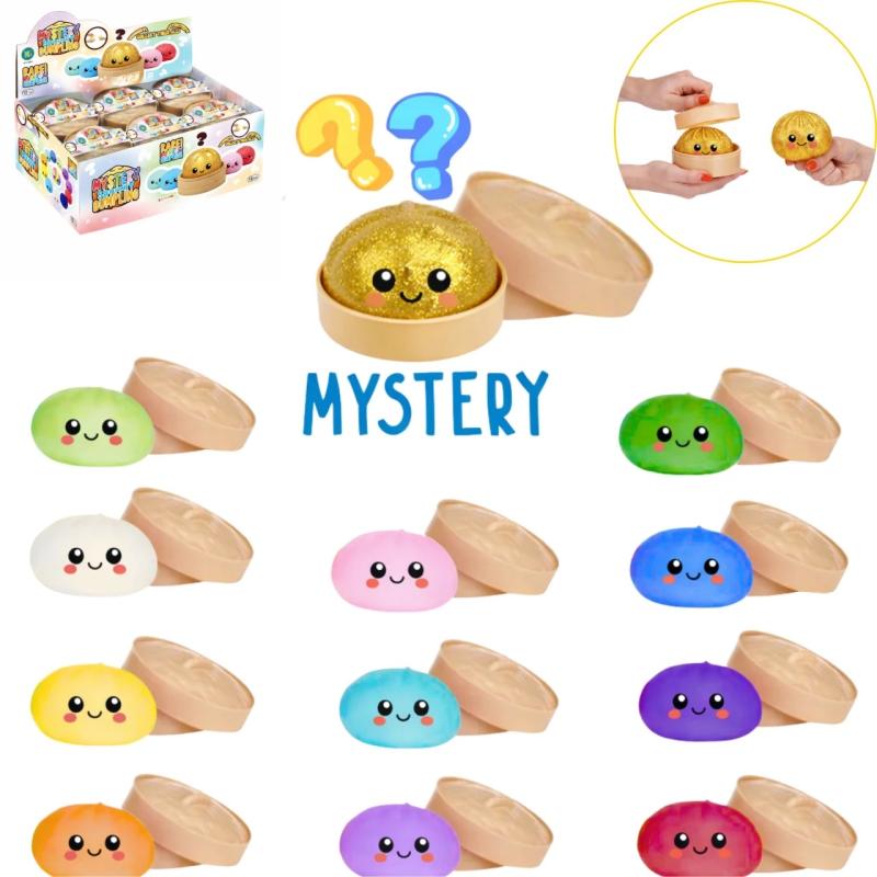 ARRIVAGE EN COURS SQUISHY ANTISTRESS DUMPLING SURPRISE 10CM 12 COULEURS ASSORTIES