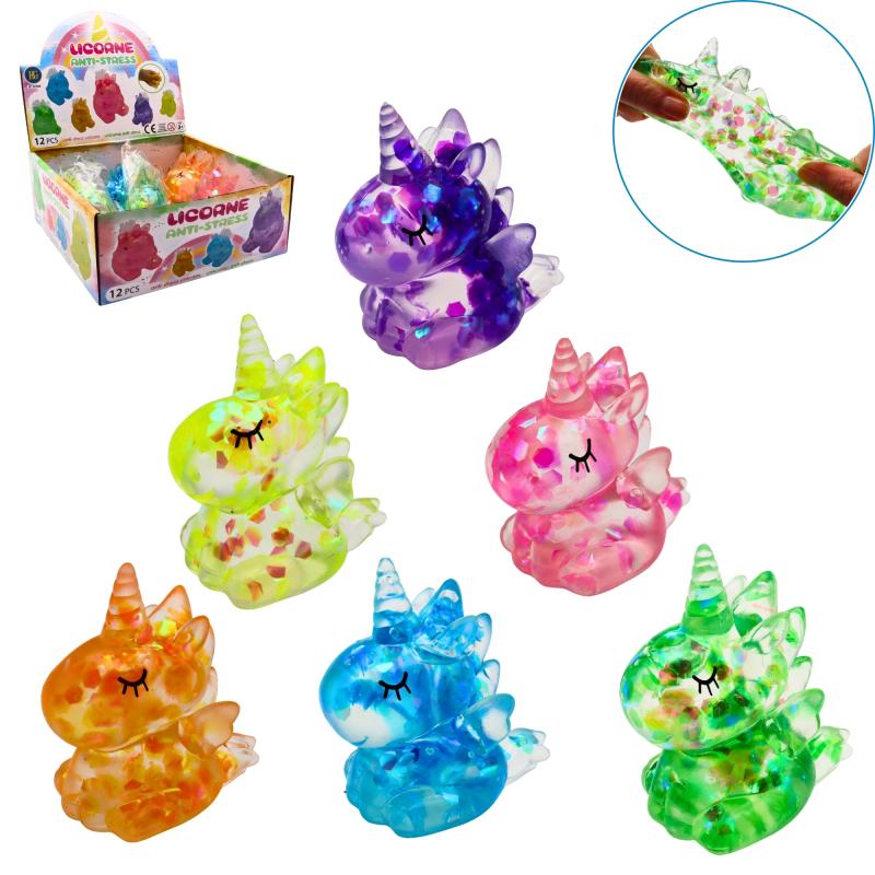 ARRIVAGE EN COURS SQUISHY ANTISTRESS LICORNE GEL 9CM