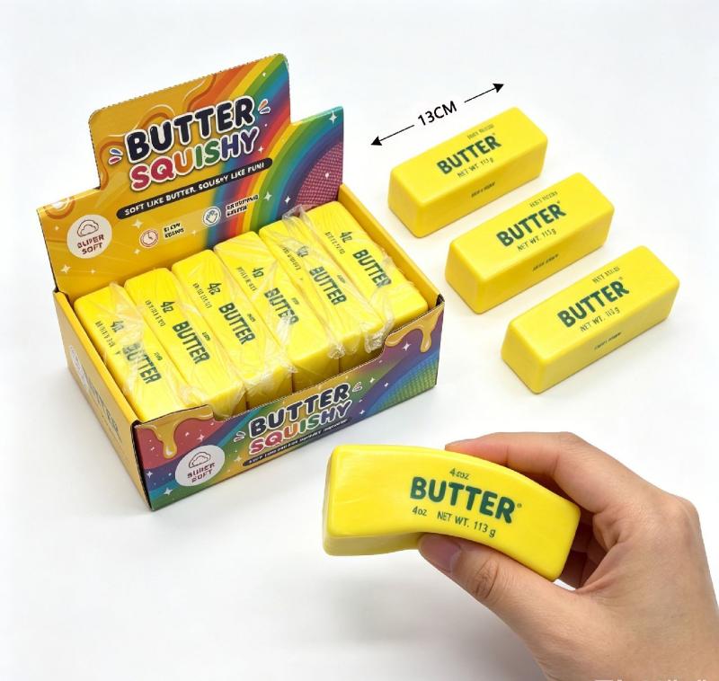 ARRIVAGE EN COURS SQUISHY ANTISTRESS BEURRE 13CM