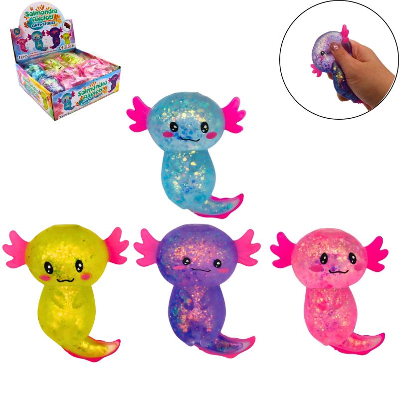 SQUISHY ANTISTRESS AXOLOTL GEL 10CM