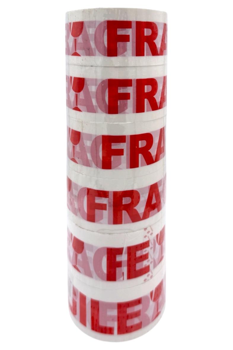 RUBAN ADHESIF FRAGILE 48MMX100