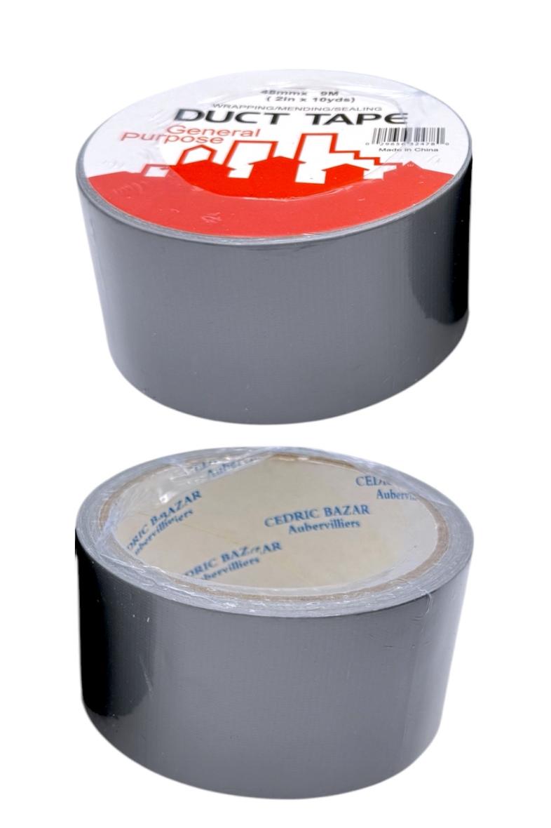 RUBAN ADHESIF TOILE GRIS 48MMX10