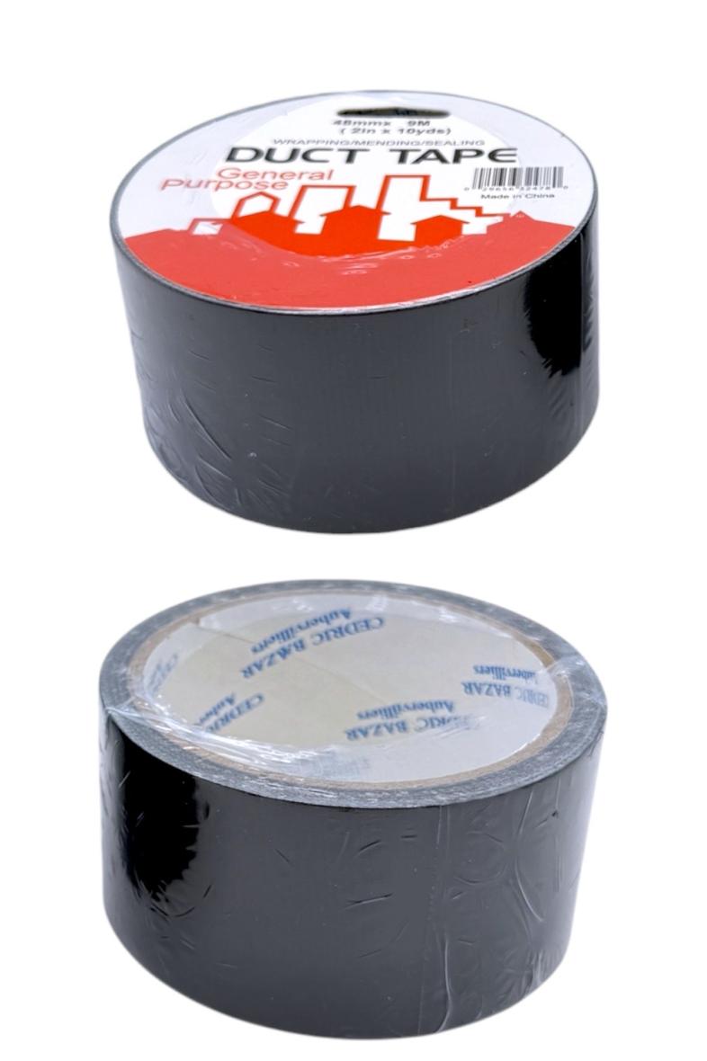 RUBAN ADHESIF TOILE NOIR 48MMX10