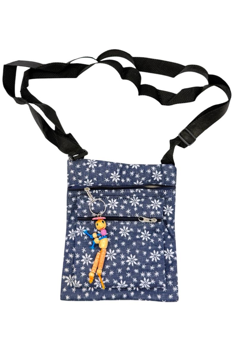 SACOCHE 2 OUVERTURES ZIPPÉEES + PORTE CLÉ