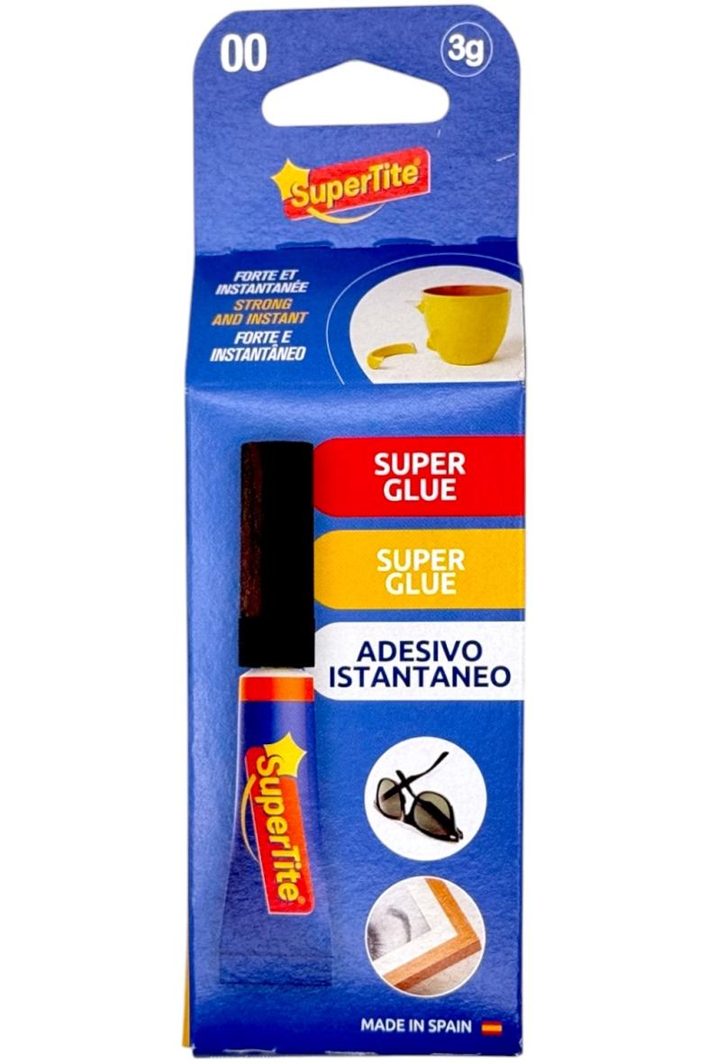 SUPERTITE COLLE INSTANTANEE LIQUIDE SUPER GLUE 3G X1