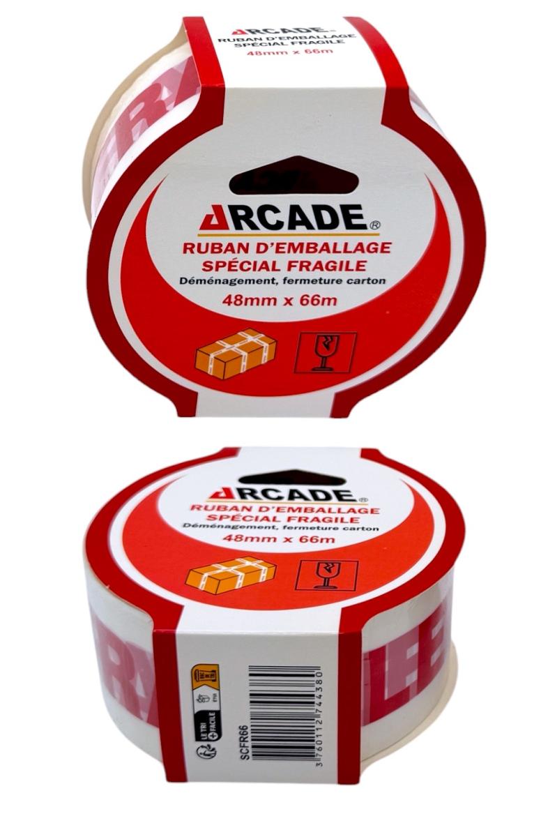 RUBAN ADHESIF FRAGILE 48MMX66M