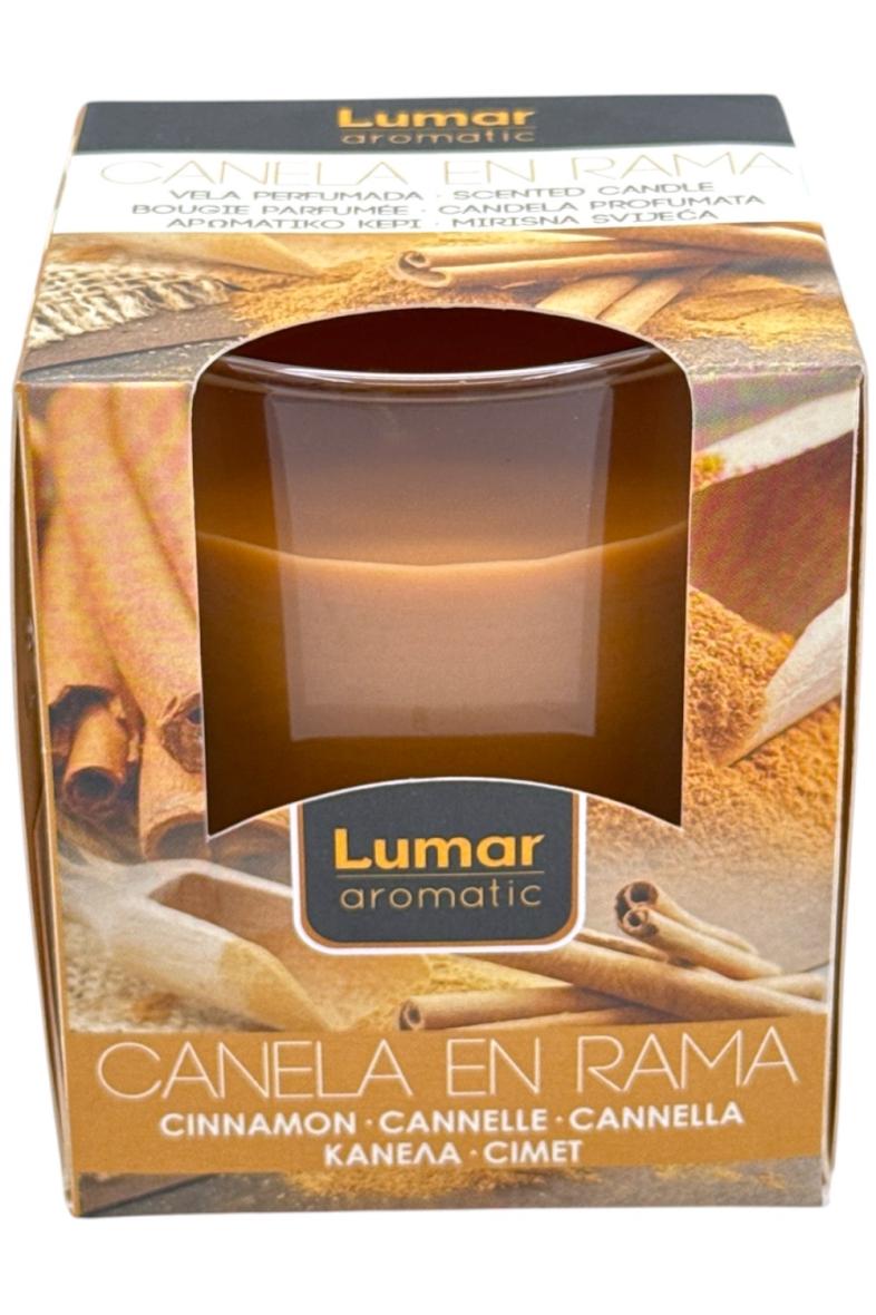 BOUGIE PARFUME POT VERRE CANNELLE 125G