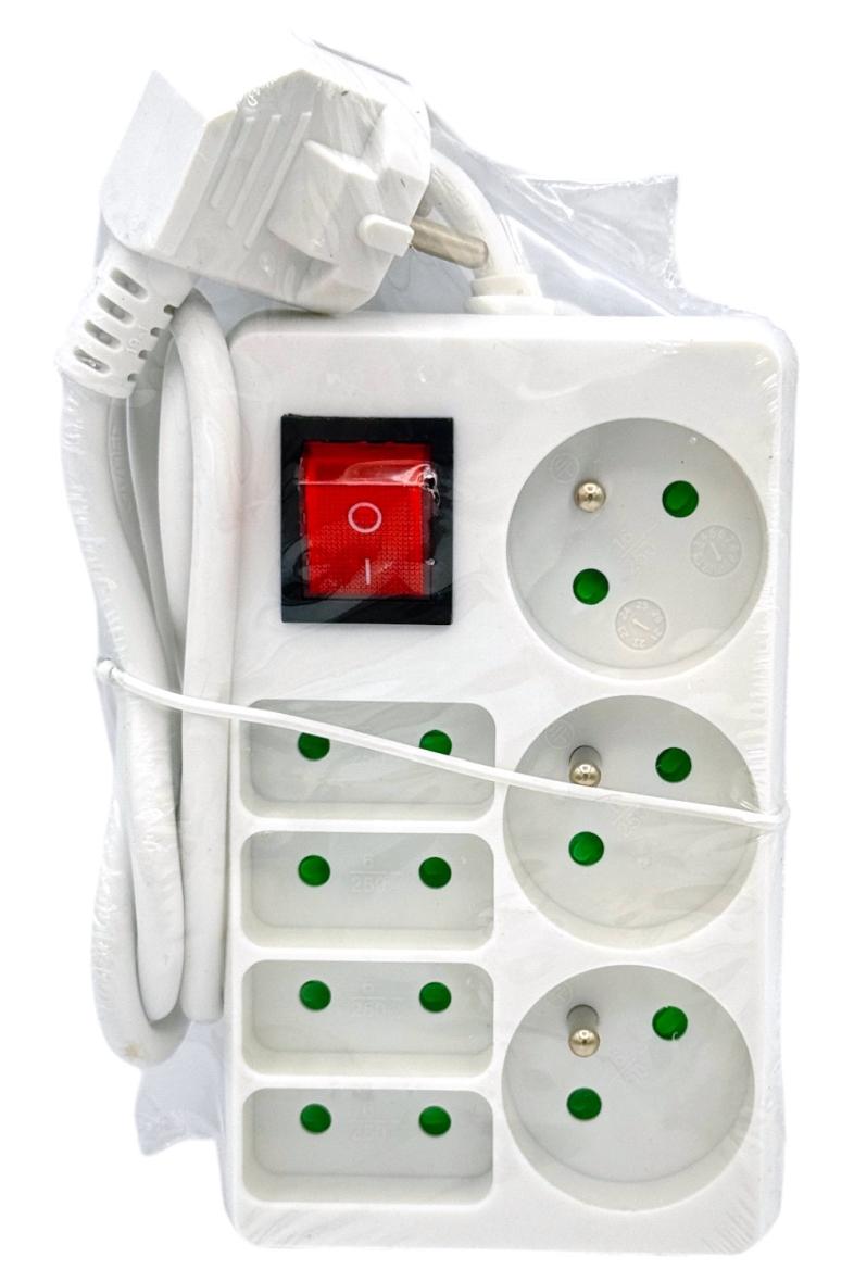 BLOC MULTIPRISE 7P + INTER (3P 16A + 4P 6A)