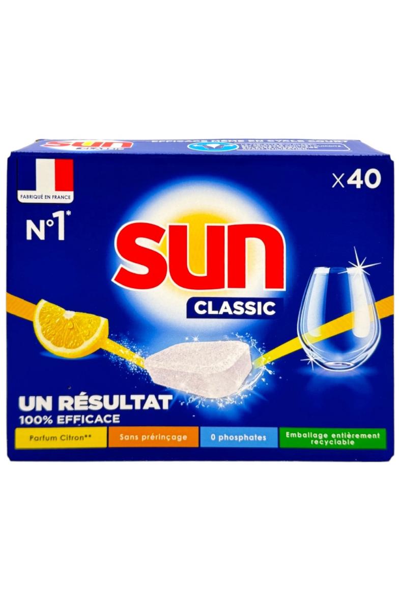 SUN CLASSIC TABLETTE VAISSELLE 40 LAVAGES 380G