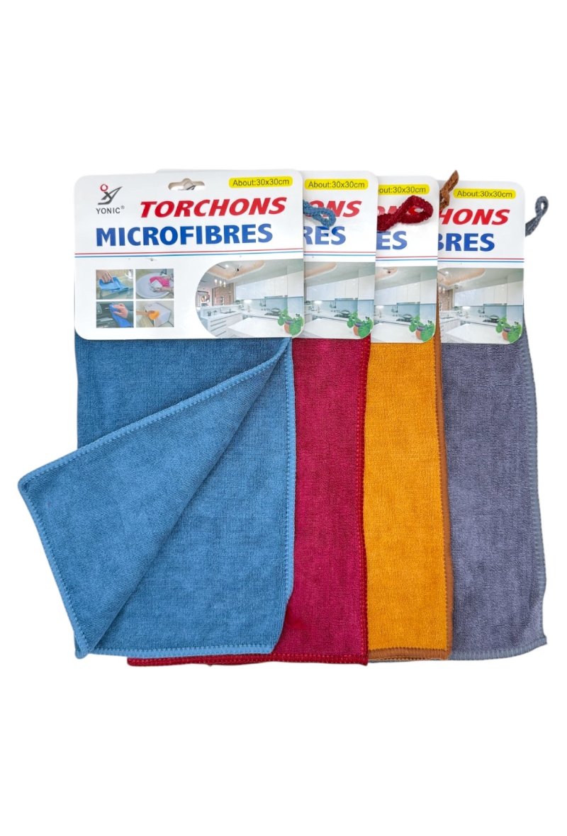 TORCHON MICROFIBRE 30X30CM accrochable (chiffon)
