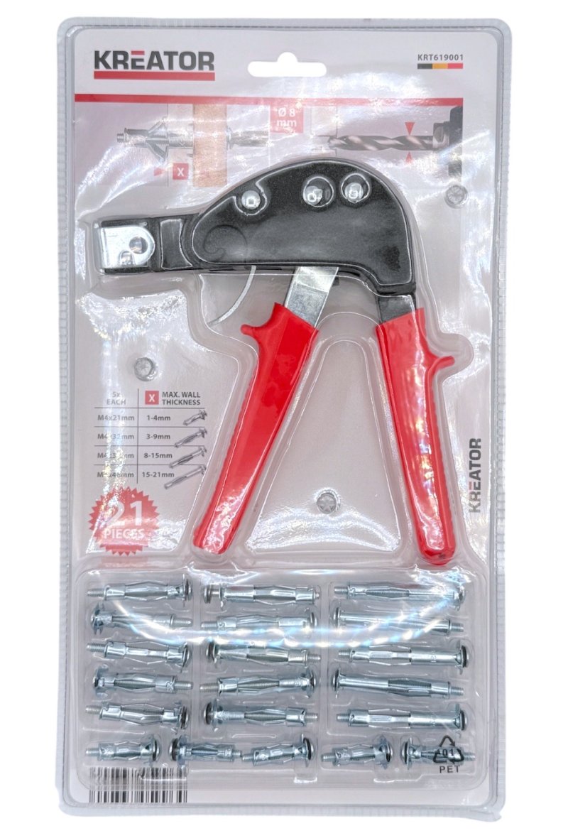 PINCE CHEVILLE MUR CREUX 21PCS