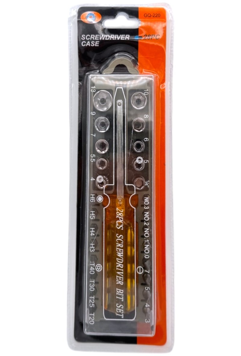 TOURNEVIS + EMBOUT 28PCS 17CM