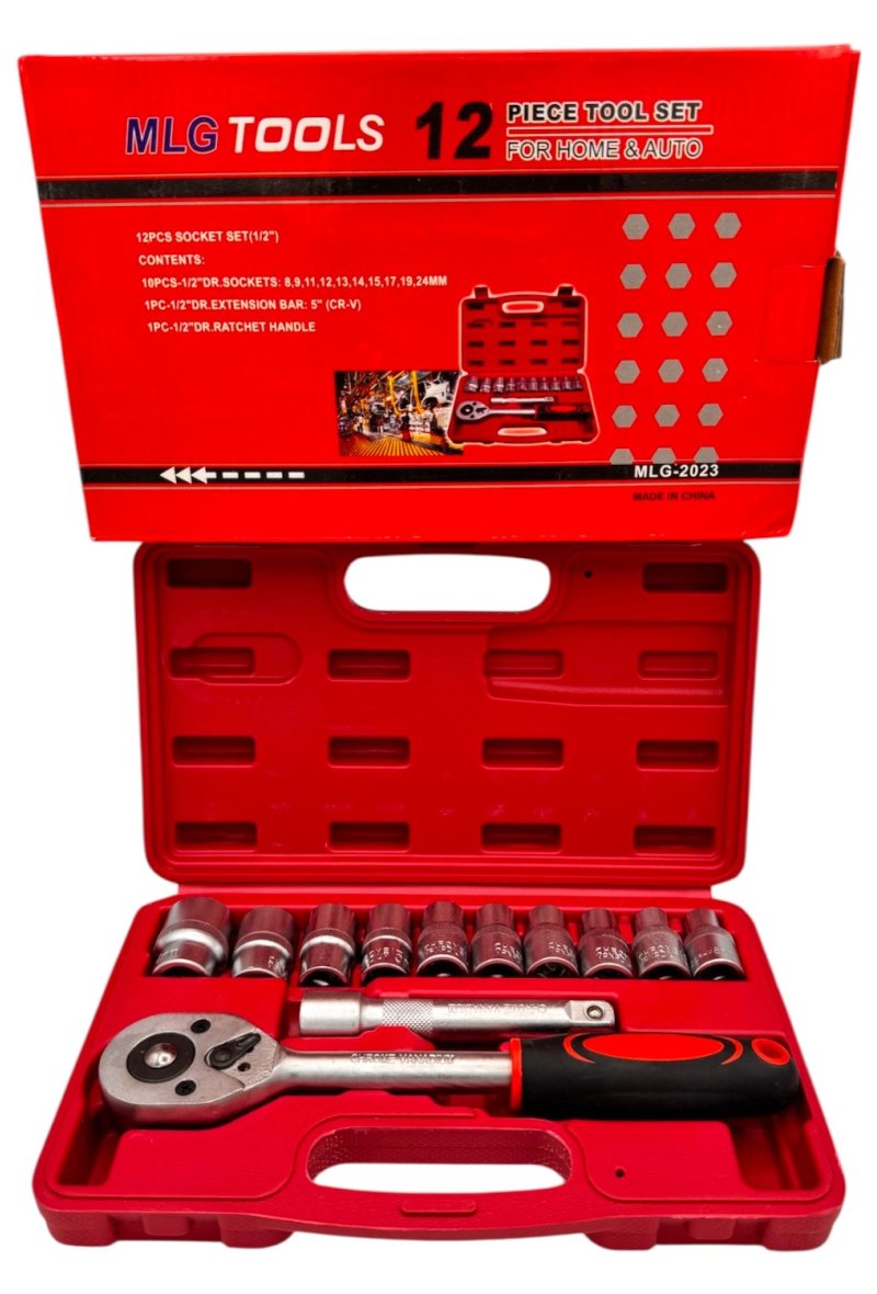 BOITE CLE A DOUILLE 12PCS