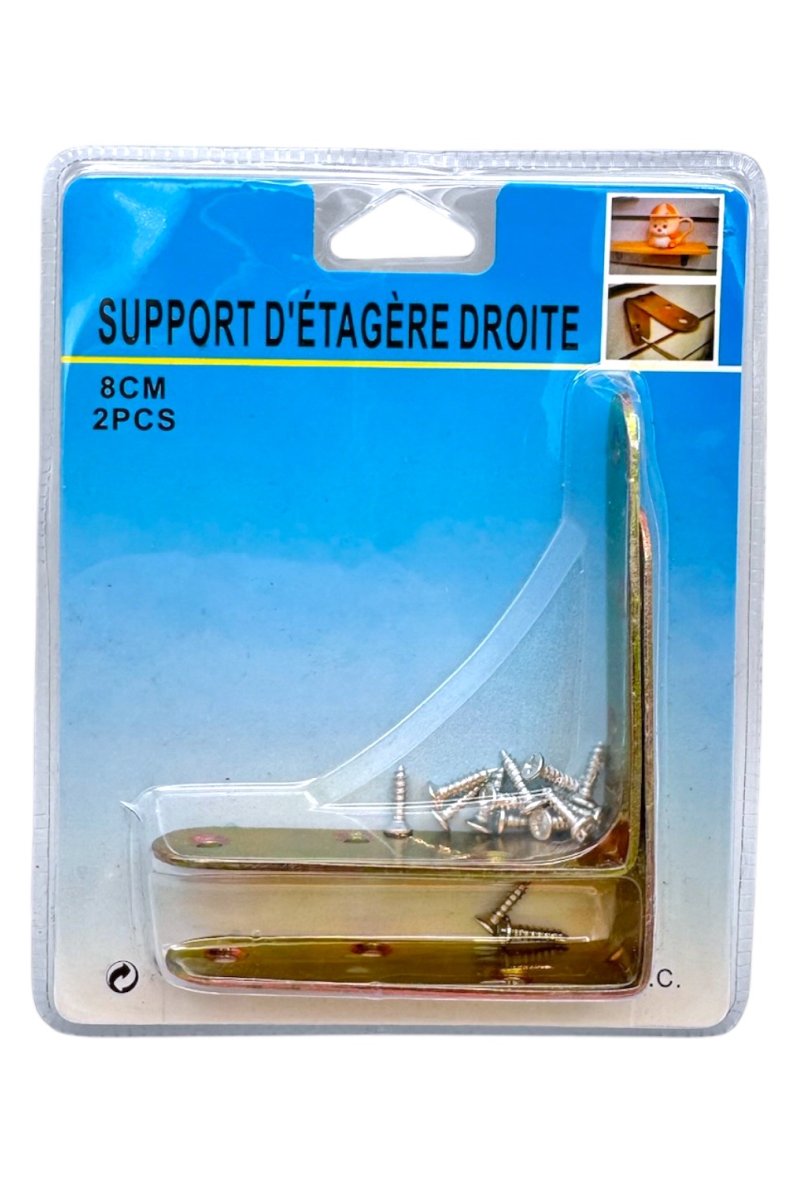 SUPPORT ETAGERE 8CM X2PCS