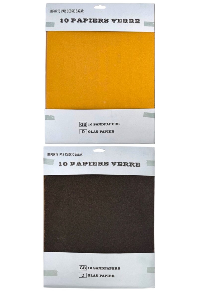 PAPIER VERRE 23X28CM