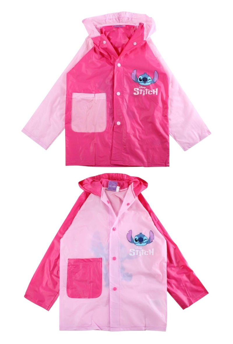 CIRE poncho de pluie LILO STITCH Rose 3A/4A/6A/8A LIL-1898
