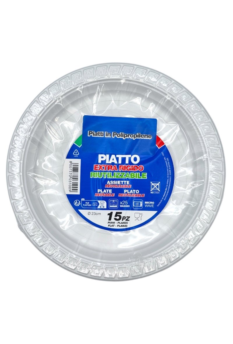 ASSIETTE REUTILISABLE 22CM X15PCS PLATE
