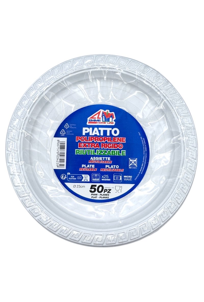 ASSIETTE REUTILISABLE 22CM X50PCS PLATE