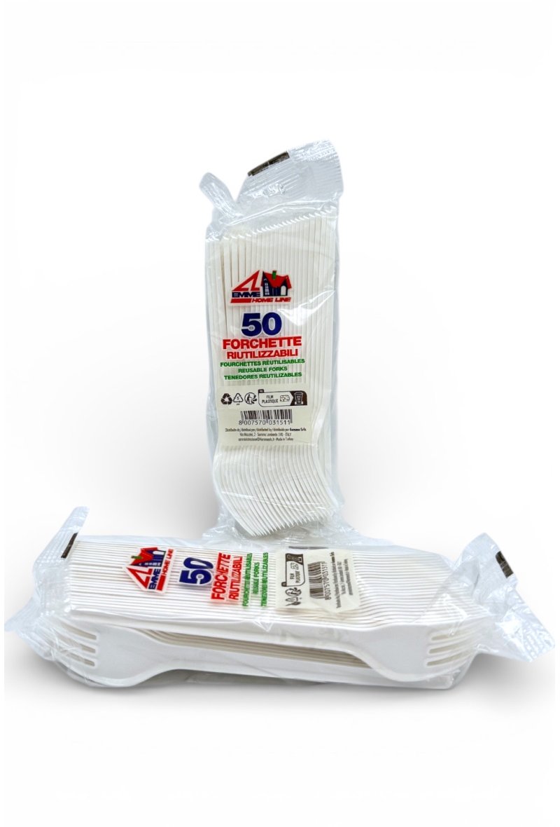 FOURCHETTE REUTILISABLE X50 BLANC