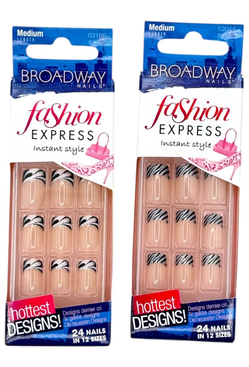 24 FAUX ONGLES FASHION Sans Colle