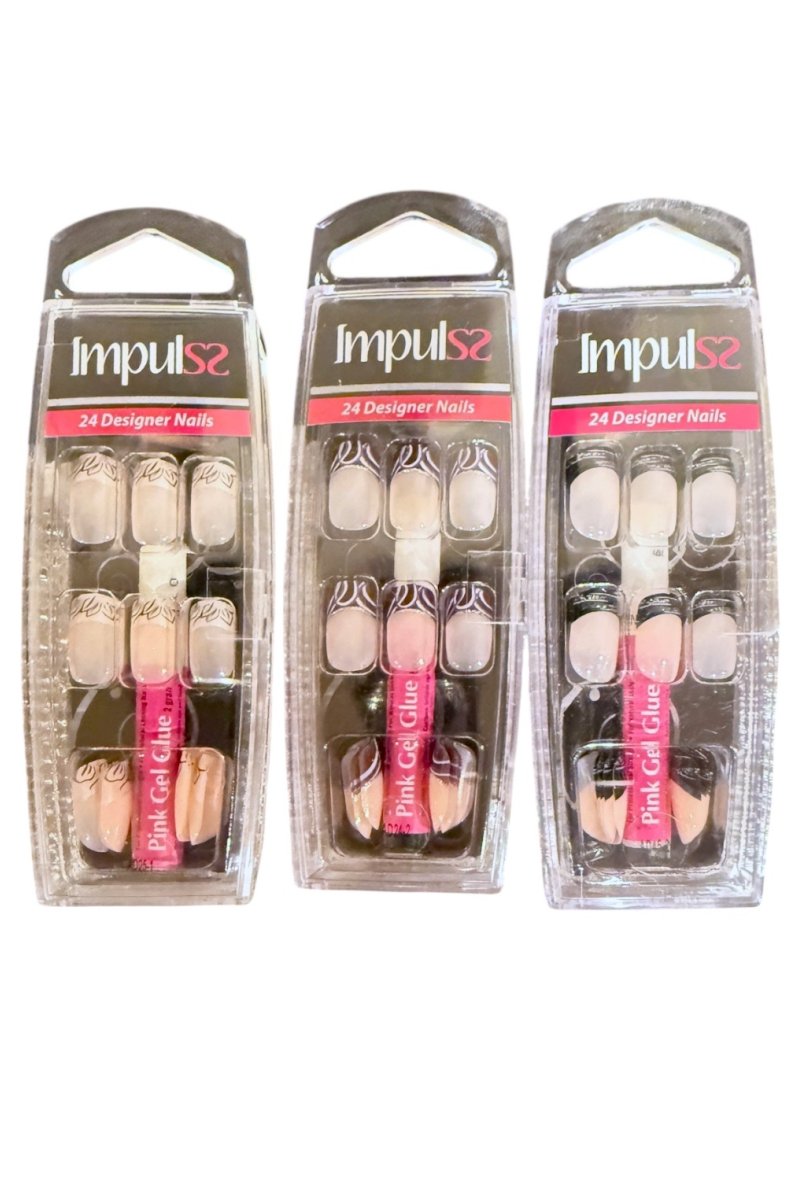 24 FAUX ONGLES IMPULS Sans Colle