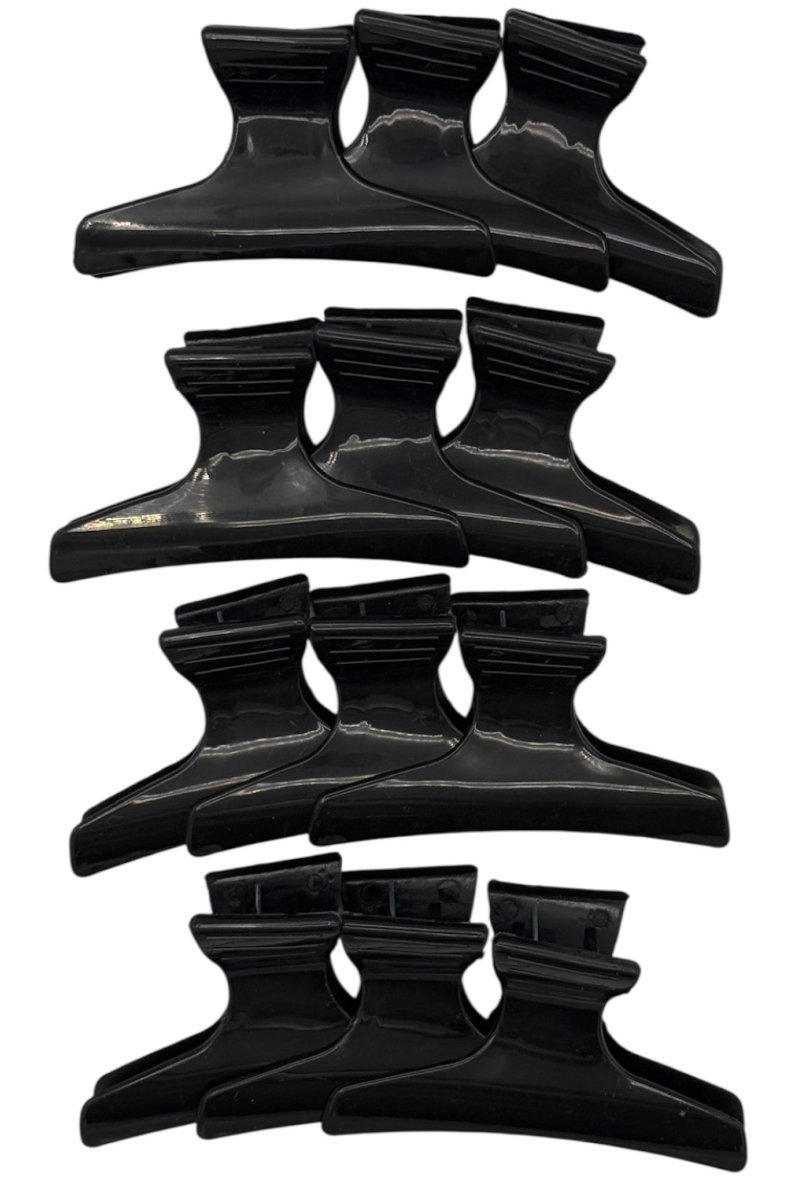 PINCE A CHEVEUX X12PCS N2 7.5CM NOIR
