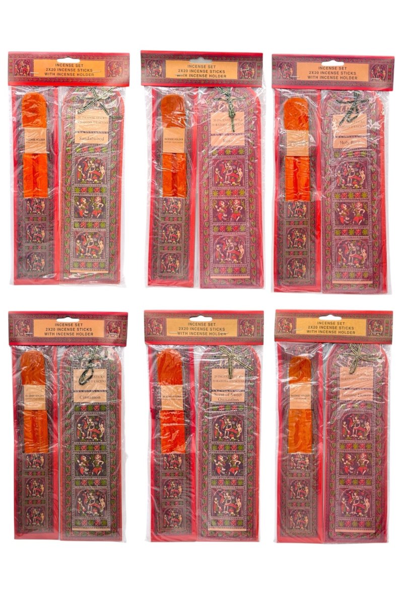 BATON ENCENS (20pcs) + SUPPORT ENCENS PARFUM MIX